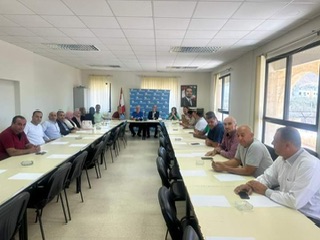 لقاء تربوي مع مدير عام التعليم الثانوي الدكتور خالد فايد في منسقية تيار المستقبل في عكار