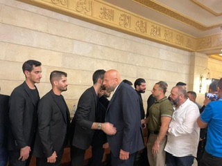 آل عثمان  و  آل العمر  يتقبلون التعازي بالمرحومة والدة السيد جمال عثمان  في طرابلس