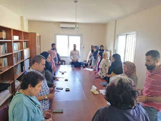 اجتماع لهيئة المناصرة الاهلية لمخيم نهر البارد