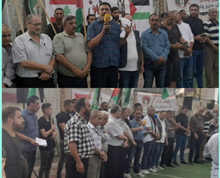 وقفة تضامنية في نهر البارد للأندية الرياضية الفلسطينية و اللبنانية