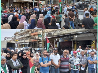 وقفة تضامنيه في نهر البارد  مع اهلنا في غزة بدعوة من الفصائل واللجنة الشعبية الفلسطينية