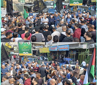 مسيرة حاشدة في نهر البارد تنديداً بالمجازر في غزة .: