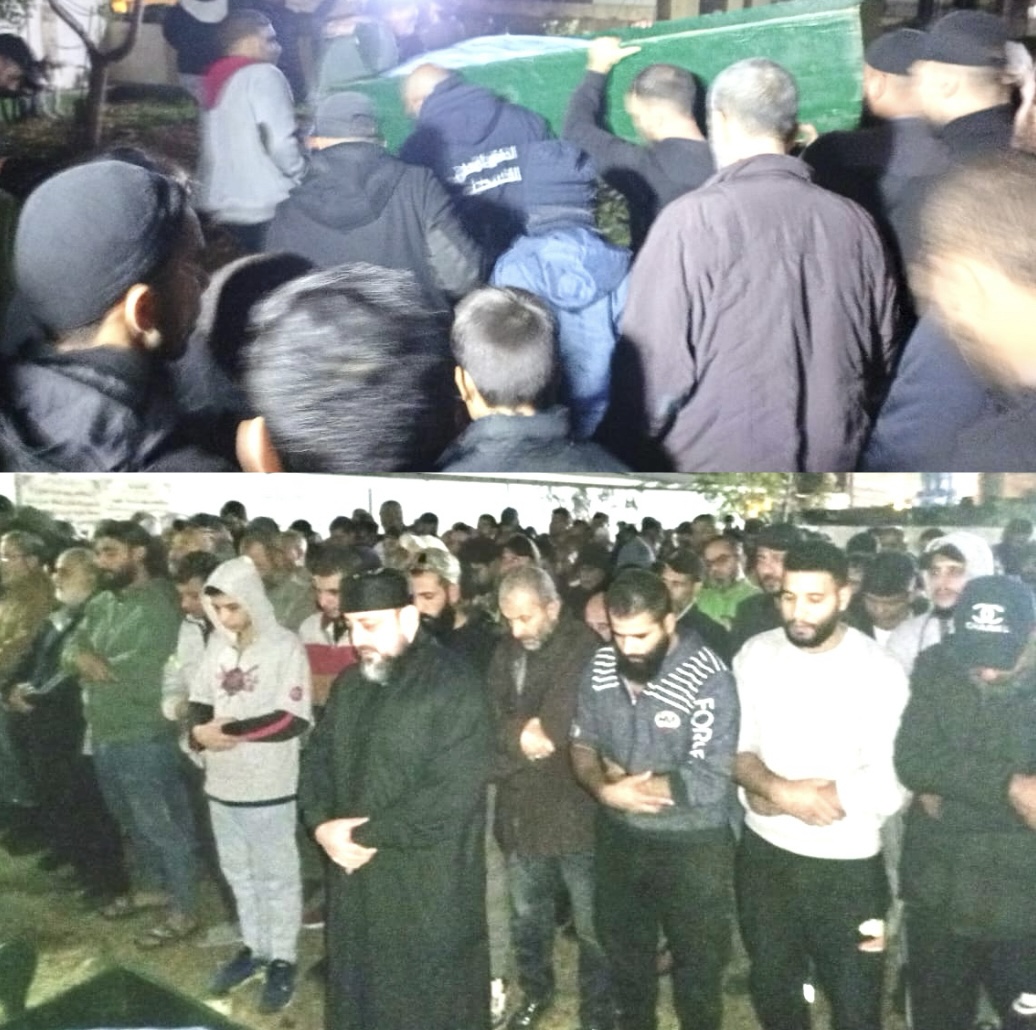 جنازة  أُختكم الحاجة عيشة حمد شاهين من بلدة الخالصة من سكان مخيم البداوي