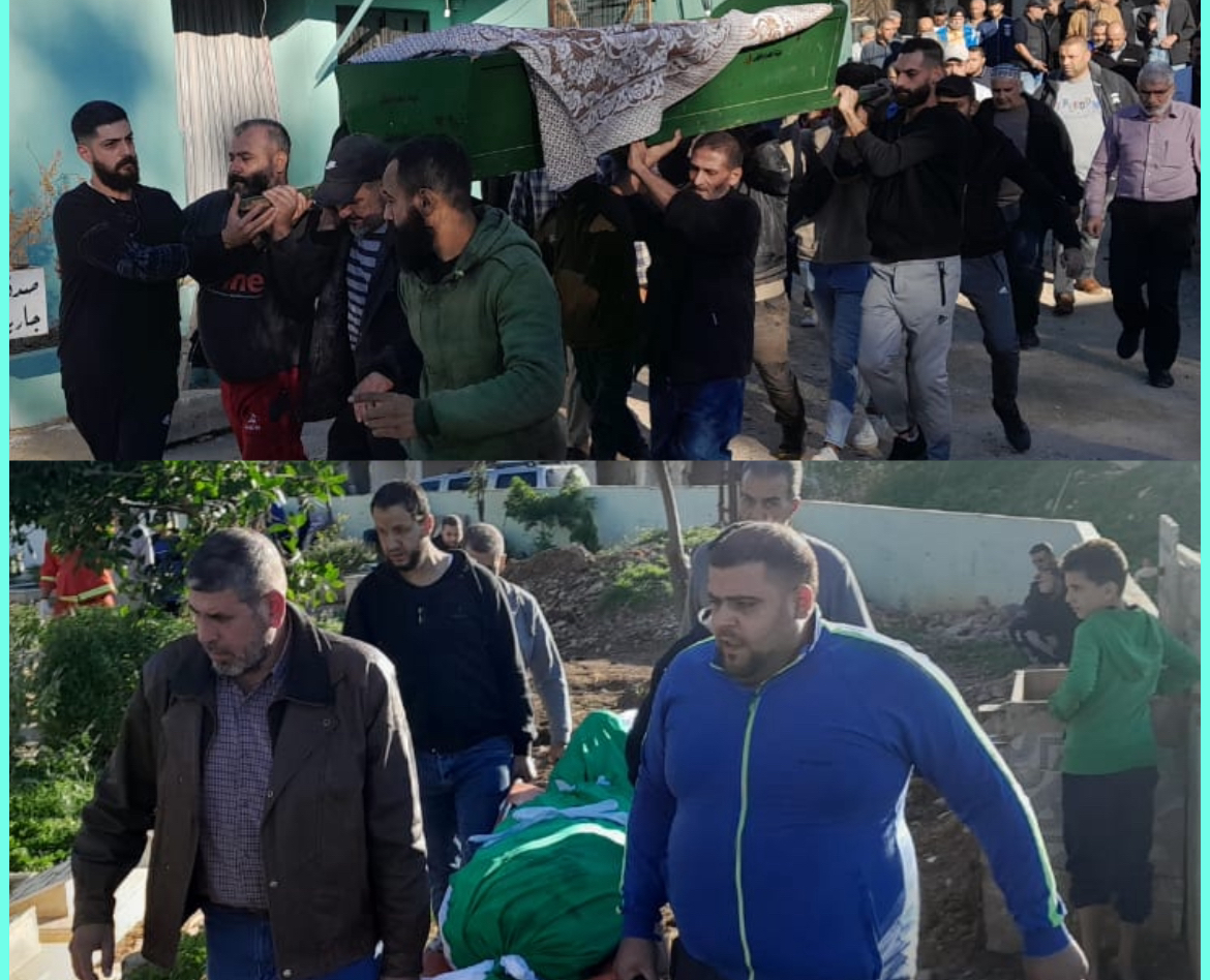 جنازتي الاخت فطوم مصطفى لوباني والاخ محمد ابراهيم الخطيب/ نهر البارد