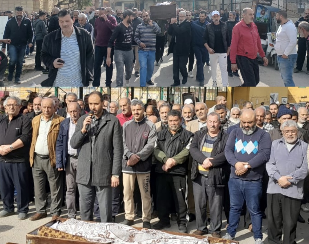 جنازة الحاج ابو زياد النجار في مخيم نهر البارد