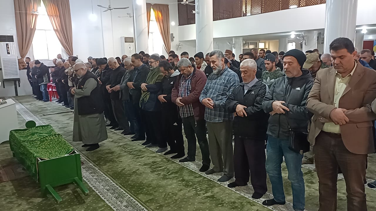 جنازة المرحوم عبد الرحيم محمد زيدان/  ابو بسام في مخيم البداوي