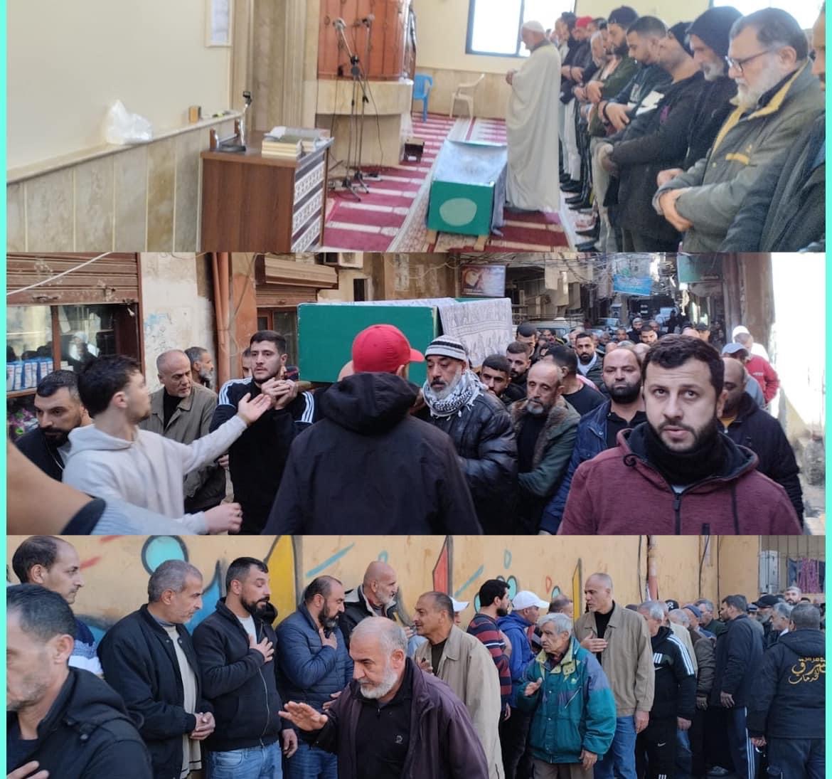 جنازة الحاج " سالم واكد الواكد " أبو مروان  في مخيم نهر البارد