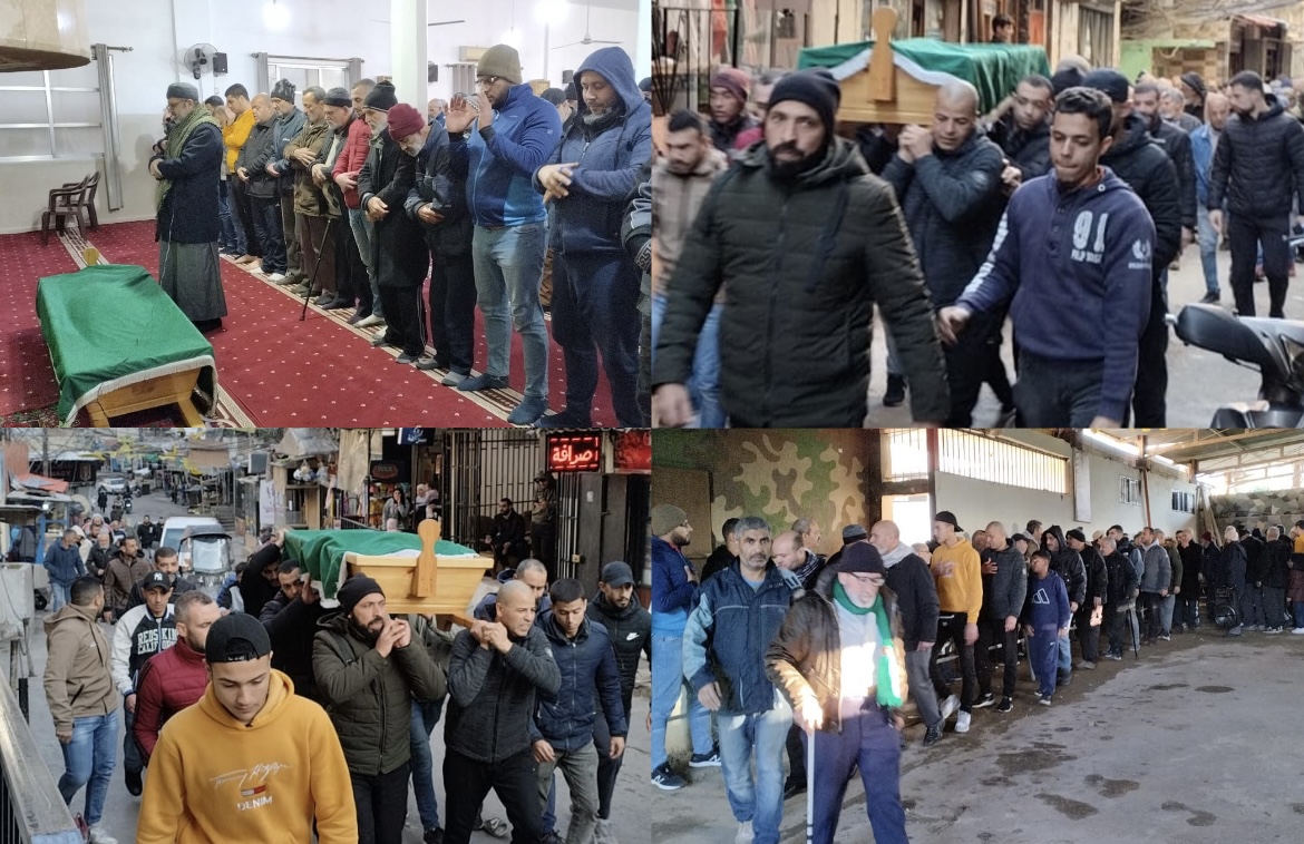 جنازة اختكم الحاجة  *آسيا شحاده طه سويدان*  *في مخيم البداوي*