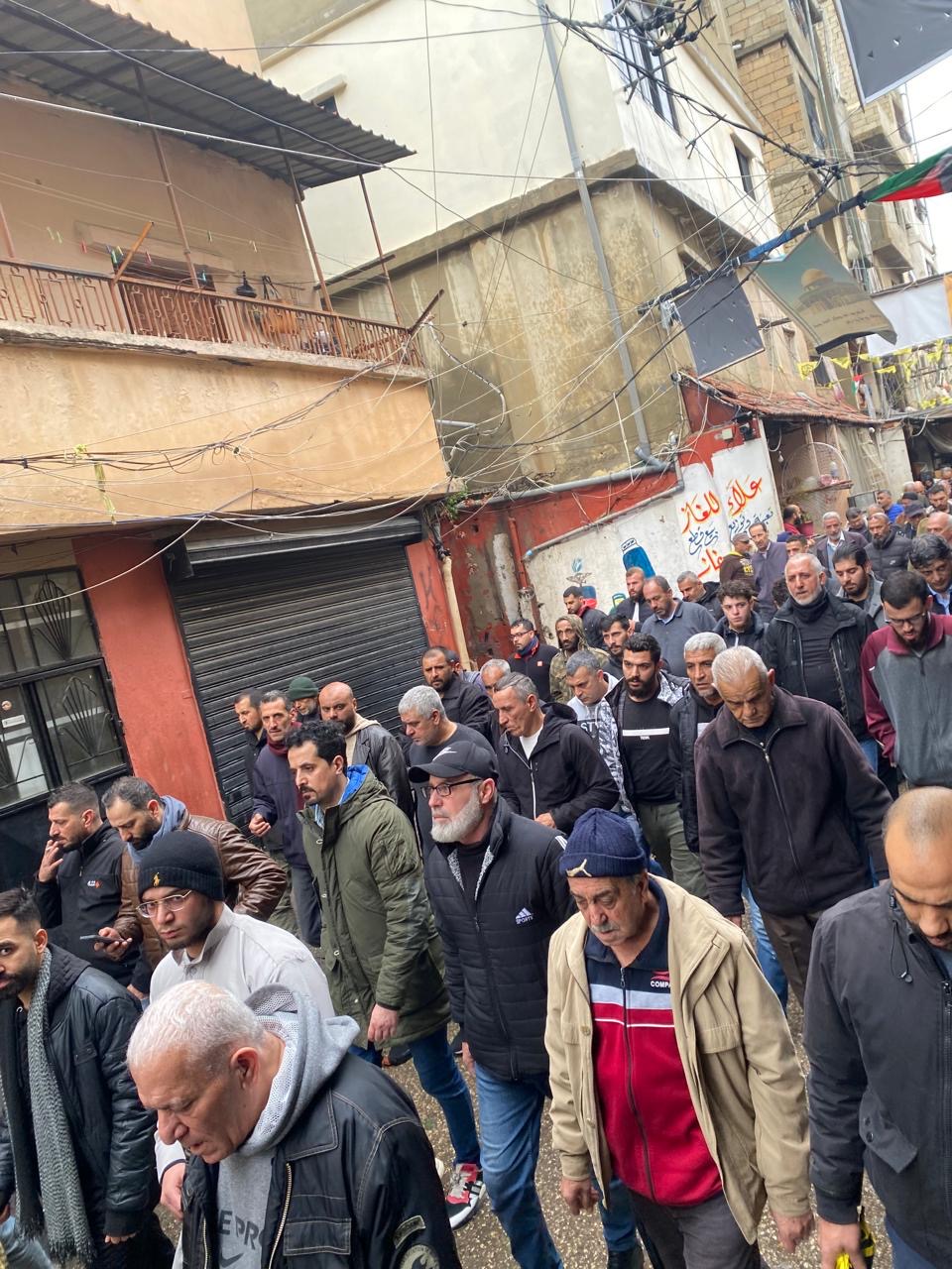 جنازة أُختكم " عبير لطفي عثمان " /إم أيمن  في مخيم عين الحلوة*