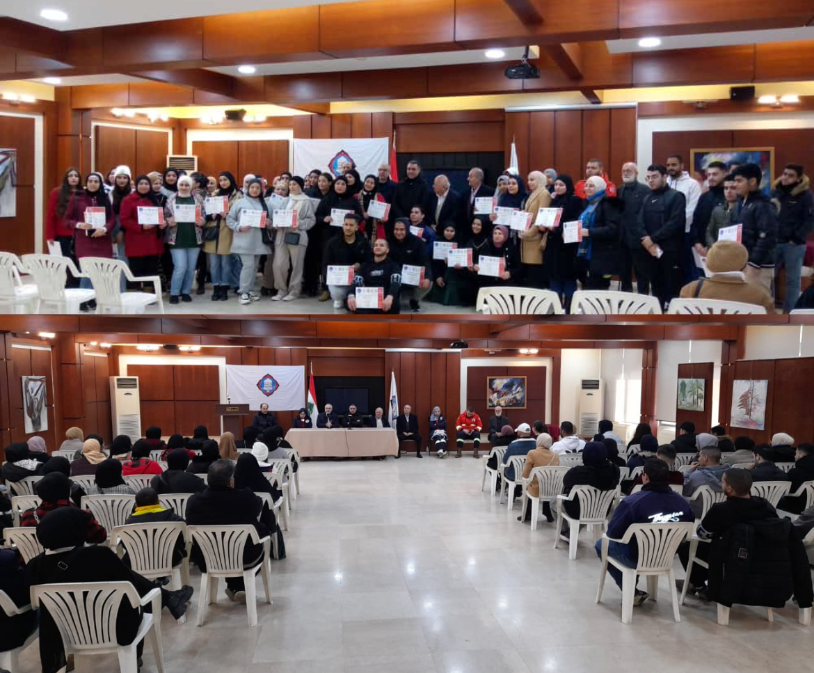 اختتام دورة الاسعافات الأولية في الرابطة الثقافية