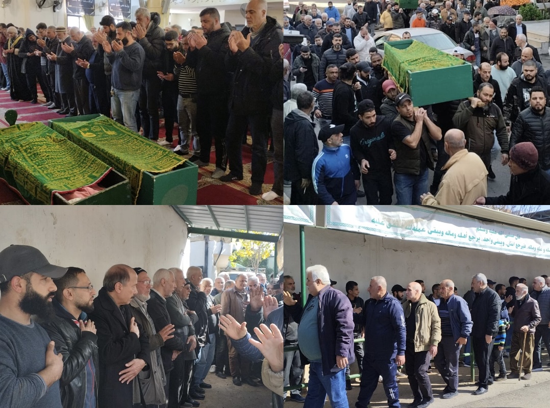 جنازة أُختكم " رسمية عبد الله أبو جميع " و أُختكم " ميساء عبد الفتاح صبحي في مخيم البداوي*