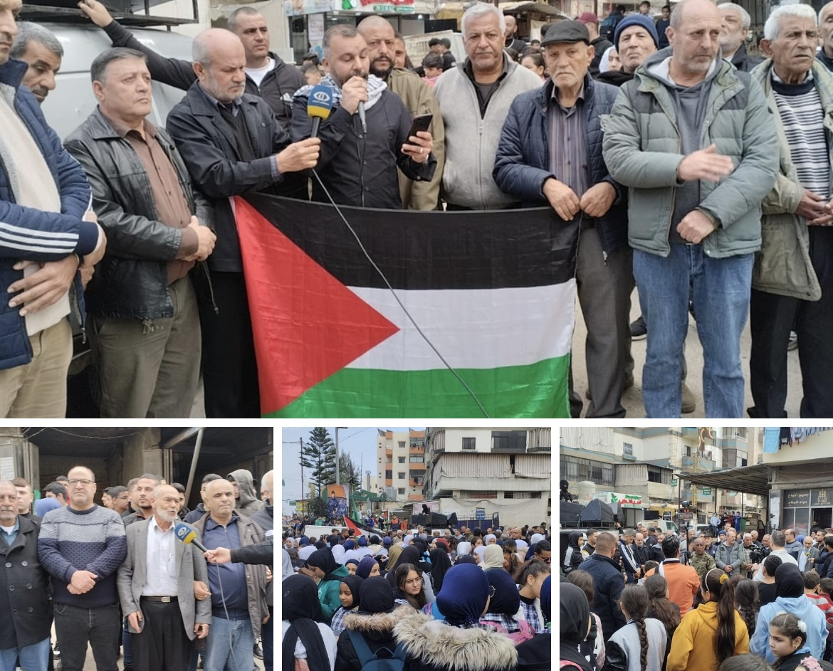 وقفة تضامنية مع أهلنا في غزة  في البداوي/شمال لبنان  **