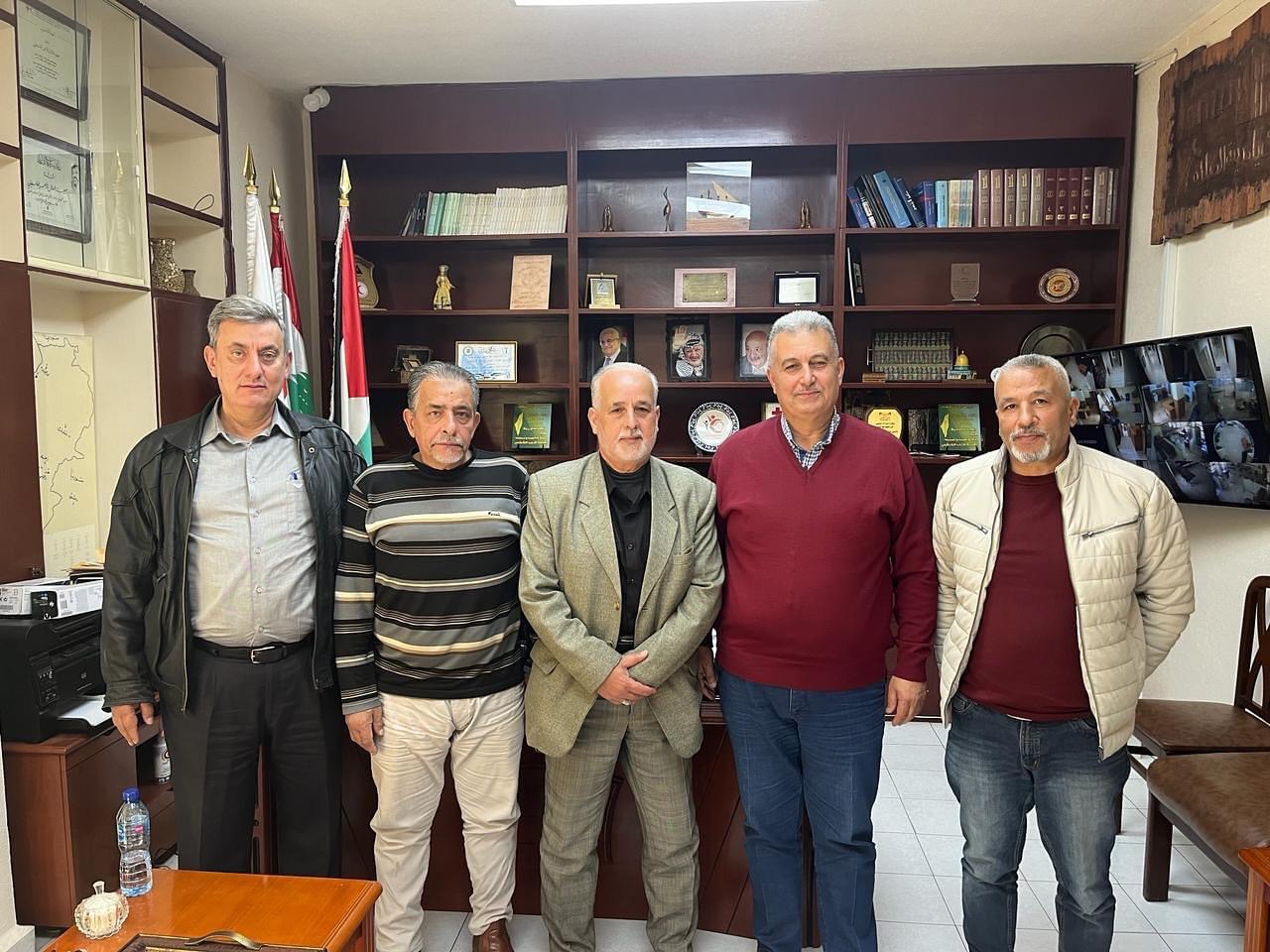 مدير عام جمعية الهلال الاحمر الفلسطيني| اقليم لبنان يلتقي وفدا من اللجان الشعبية.