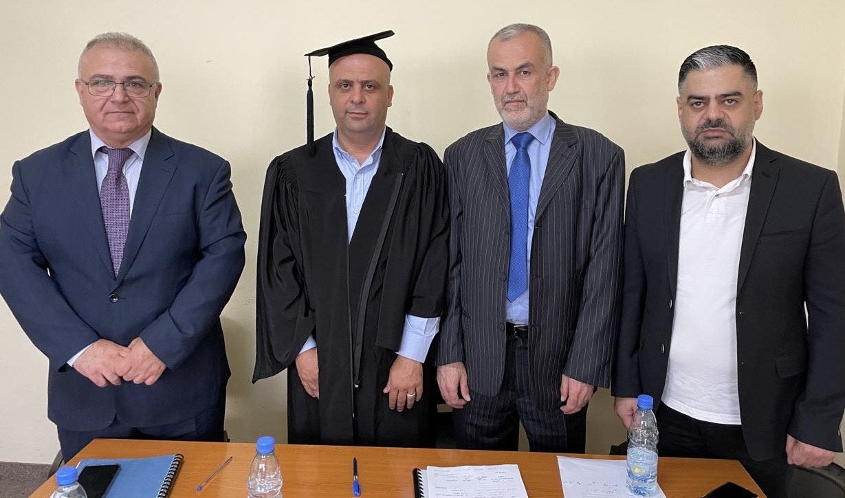 مبارك للأُستاذ محمد ابو عادل  نيله شهادة الماجستير **