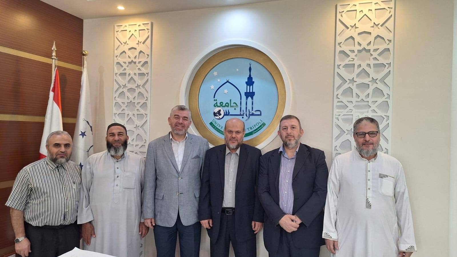 هيئة علماء فلسطين في لبنان  تزور جامعة طرابلس