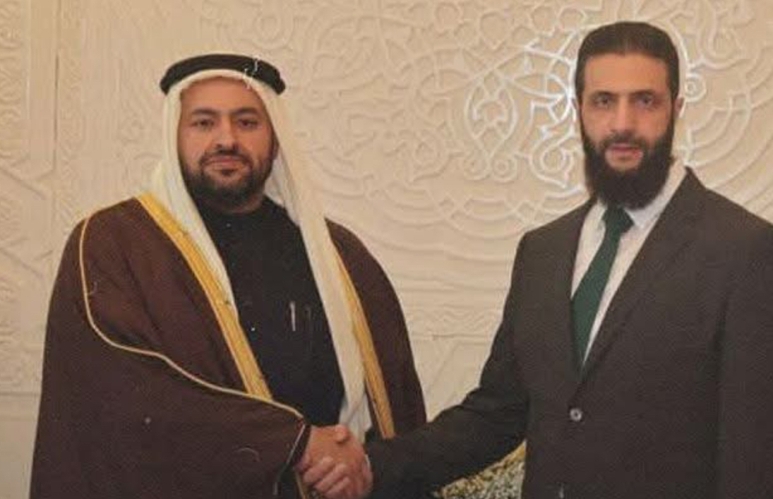 أحمد الشرع  مع وزير الخارجية القطري