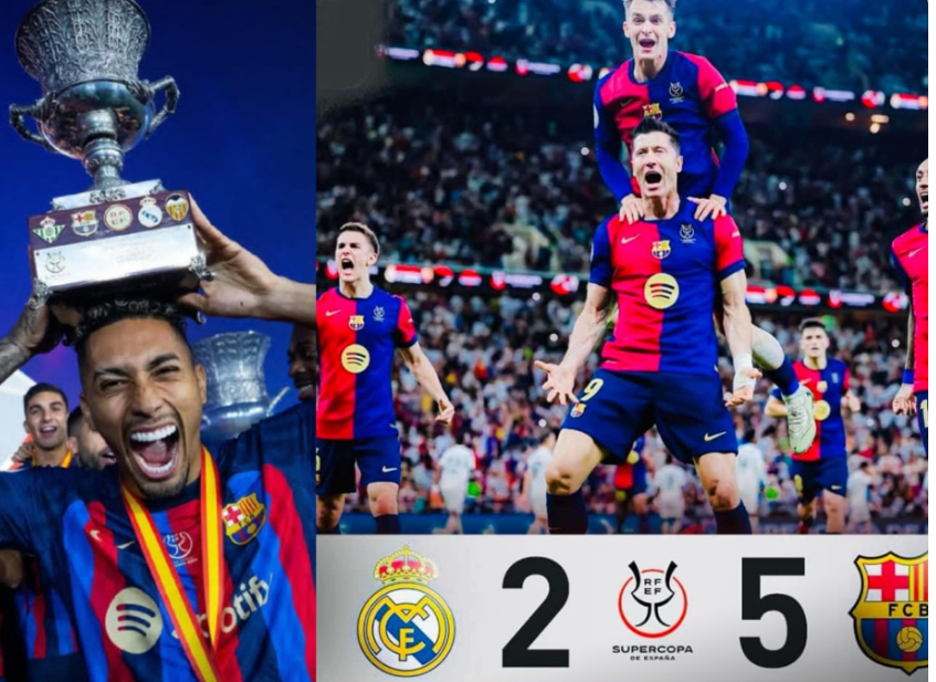 برشلونة يخدش كبرياء مدريد 5-2