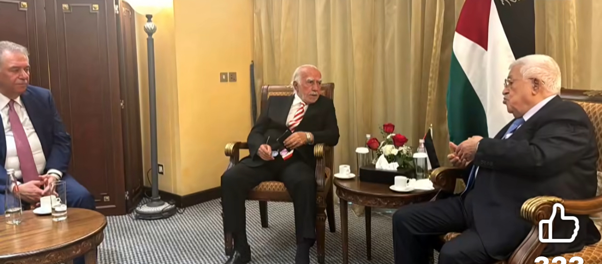 استقبل الرئيس الفلسطيني محمود عباس رئيس مجلسِ ادارةِ تلفزيون الجديد