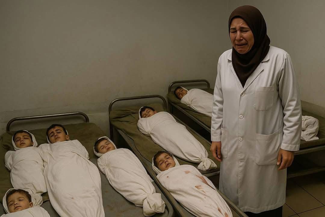 دكتورة غزاوية تفقد أطفالها الثمانية