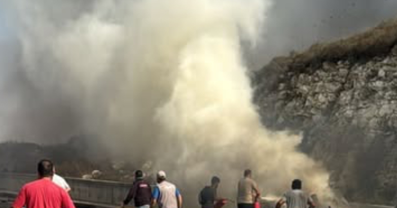 استهداف جديد في الجنوب... والنيران تلتهم سيارة في النبطية (فيديو وصور)