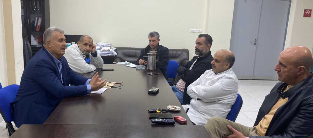 زيارة تفقدية لمدير عام جمعية الهلال الاحمر الفلسطيني في لبنان لمستشفى صفد