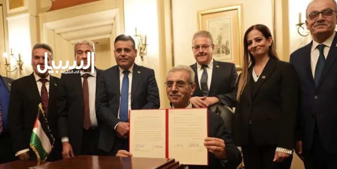 توقيع رئيس اللجنة الوطنية الفلسطينية لإدارة غـ ـزة ، بيان مهمة اللجنة