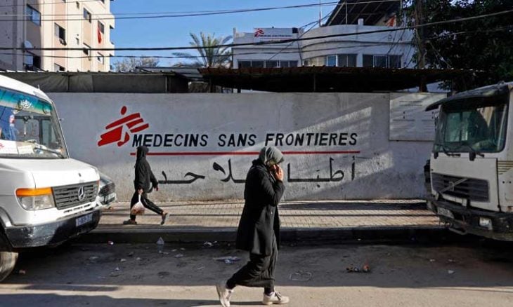 إسرائيل توقف نشاط “أطباء بلا حدود” في غزة وتطالبها بمغادرة القطاع
