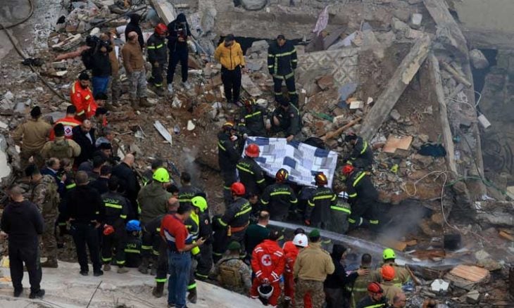 14 قتيلا الحصيلة النهائية لانهيار مبنى سكني في شمال لبنان- (صور)