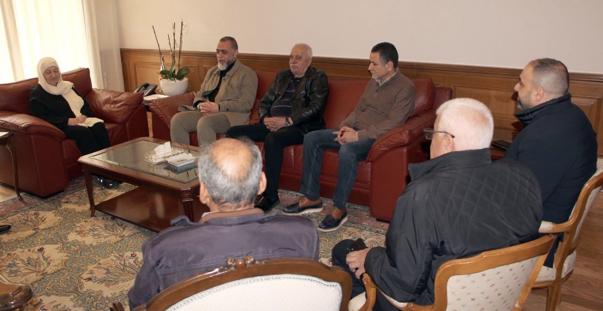 قيادة حركة "فتح" في لبنان تزور السيدة بهية الحريري في ذكرى استشهاد الرئيس رفيق الحريري