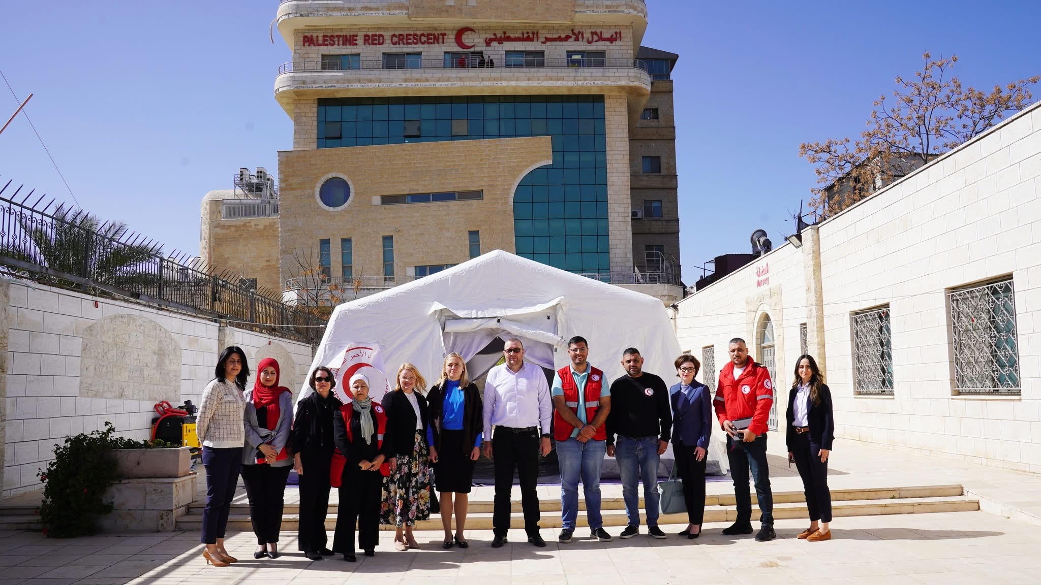 📌وزيرة خارجية فنلندا تزور الهلال الأحمر الفلسطيني وتؤكد دعمها للجهود الإنسانية