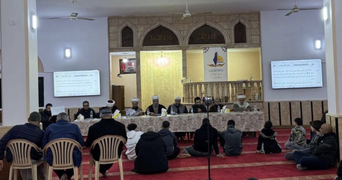 هيئة علماء فلسطين في منطقة صور تستقبل شهر رمضان المبارك بمجلس حديثي في مخيم الرشيدية*