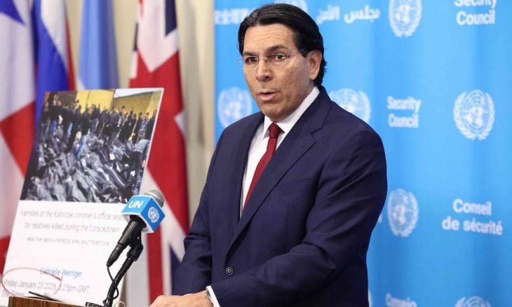 سفير إسرائيل لدى الأمم المتحدة: الحرب ضد إيران مستمرة حتى تحقيق أهدافنا