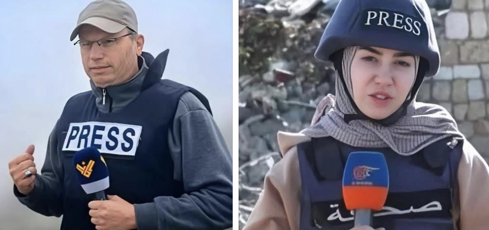 استشهاد مراسلي الميادين و المنار في غارة اسرائيلية