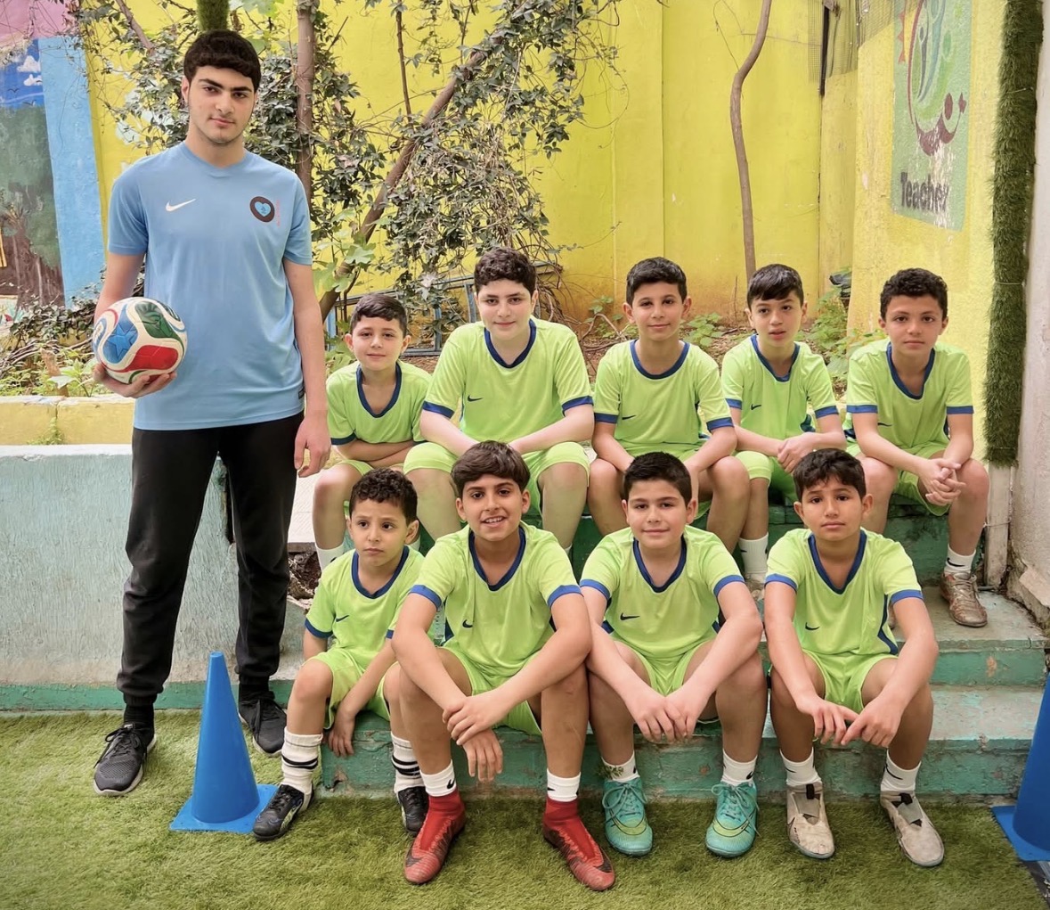 افتتاح اول مشروع رياضي في مخيم البداوي والجوار. ملعب كرة قدم داخلي