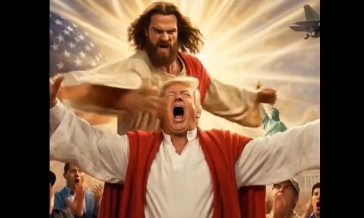 سفارة إيران في طاجيكستان تنشر فيديو بالذكاء الاصطناعي يظهر المسيح يلكم ترامب في وجهه- (شاهد)