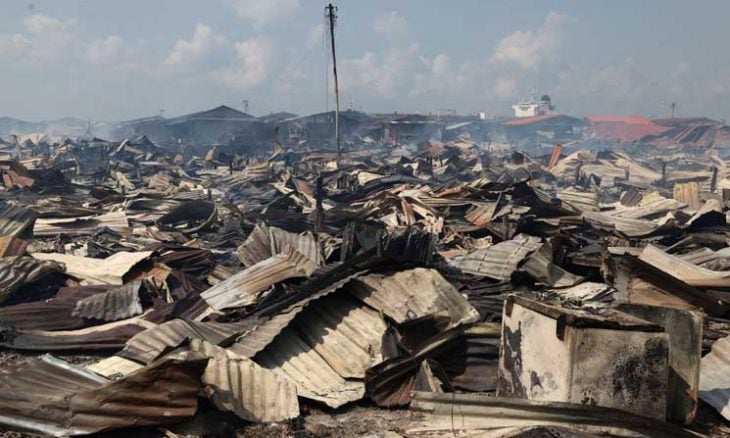 حريق يدمّر حوالي ألف منزل في ماليزيا- (فيديو)