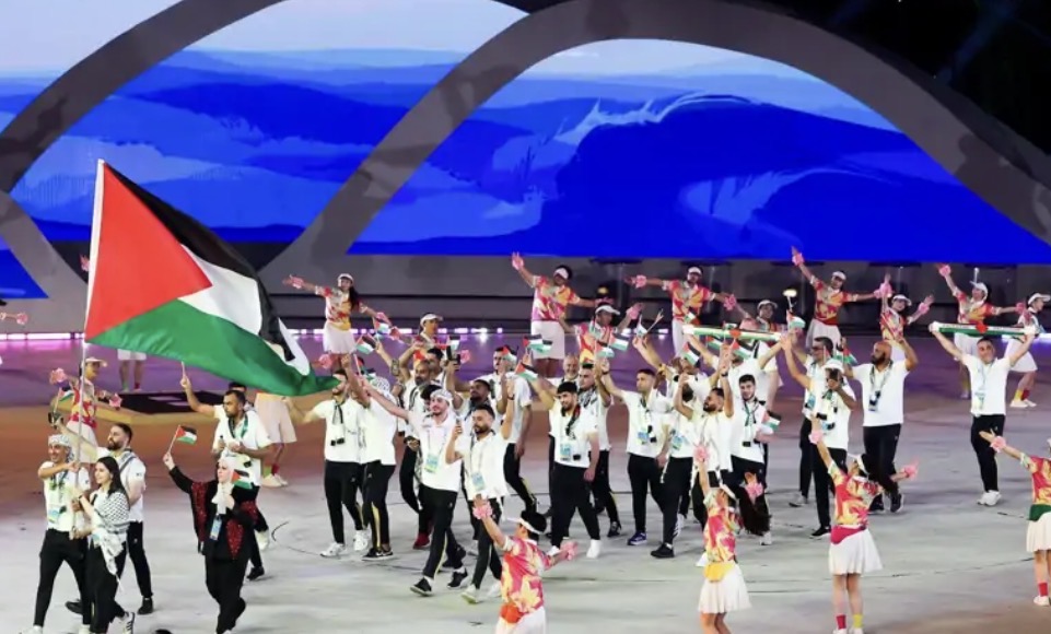 فلسطين تشارك في حفل افتتاح دورة الألعاب الآسيوية الشاطئية
