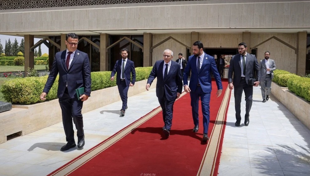 بالفيديو: وصول الرئيس سلام إلى دمشق على رأس وفد وزاري