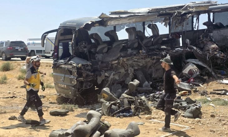 حادث سير كارثي يودي بحياة عشرات السوريين