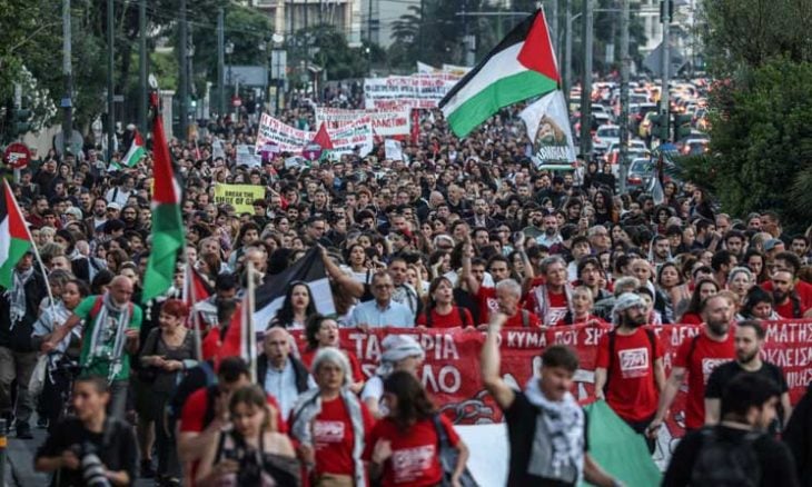 إسرائيل تحذر رعاياها في اليونان قبيل مظاهرات دعم للفلسطينيين