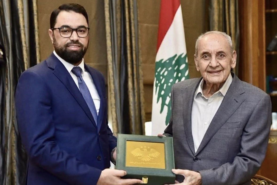 القائم بأعمال #سفارة الجمهورية العربية #السورية في بيروت إياد الهزاع يزور رئيس مجلس النواب اللبناني #نبيه_بري..