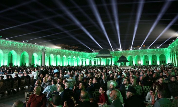 افتتاح المسجد الأموي الكبير في حلب السورية بعد توقف 13 عاما